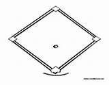 Baseball Diamond Field Coloring Pages sketch template