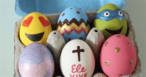 sabes como decorar los huevos de pascua asi de sencillo  rapido