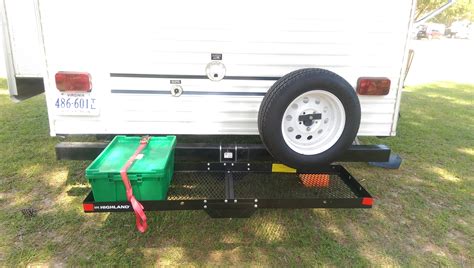 adding  simple hitch receiver   travel trailer rear bumper road work play
