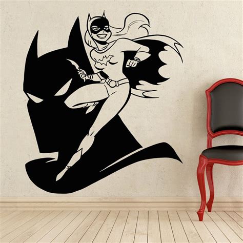 free shipping comics art batgirl superhero vinyl decal home decoration