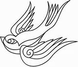 Swooping Sparrow Stencils Willow Tribal Designlooter sketch template