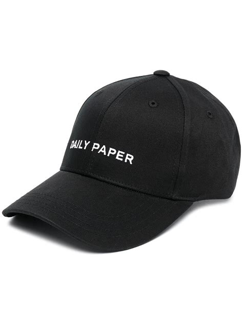 daily paper logo embroidered baseball cap farfetch