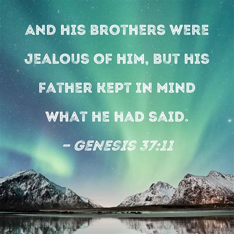 genesis    brothers  jealous     father