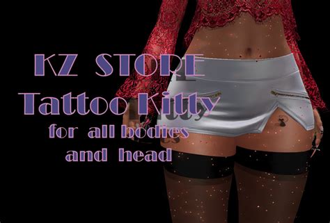 Second Life Marketplace Kz Store Tattoo Kitty For All Bodies And