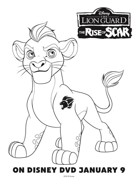 lion guard coloring pages  getcoloringscom  printable