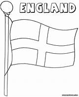 England Flag Coloring Pages Print Colorings sketch template