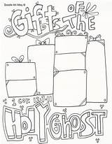 Holy Ghost Lds Coloring Pages Printable Template sketch template