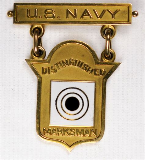 navy distinguished marksman badge