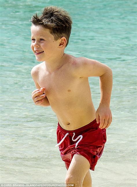 Kai Rooney Enjoys An Day On The Beach During Holiday To