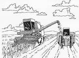 Combine Harvester Coloring Tractor Pages Bunny Template Suicides sketch template