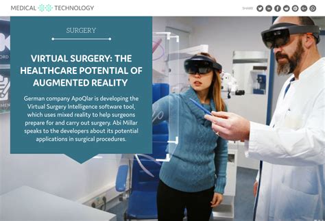 Virtual Surgery The Healthcare Potential Of Augmented Reality