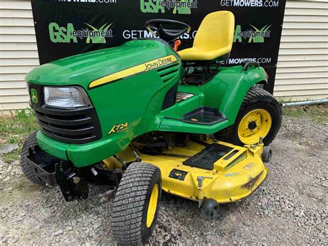 john deere  garden tractor   wheel steer   month lawn mowers  sale