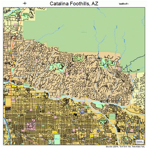 catalina foothills arizona street map