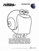 Turbo Coloring Pages Chet Movie Dreamworks Kids Printable Colouring Giveaway Color Stores Plus Print Sheet Pixar Fheinsiders Activity Sheets Popular sketch template