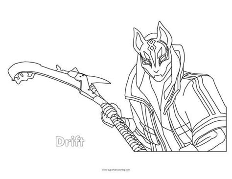 fortnite coloring pages drift mask lautigamu