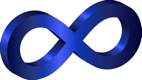blue infinity logo clipart