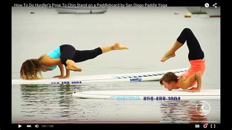 hurdlers pose  chin stand   paddleboard youtube