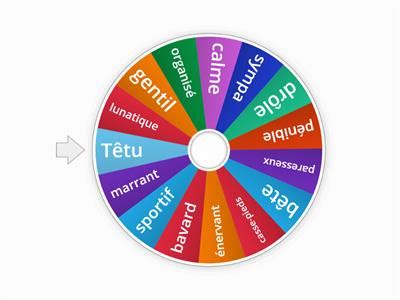 random wheel personality teaching resources