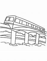 Monorail Coloring Pages Template sketch template