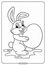 Egg Rabbit Coloring Pages Easter Bring Pdf Whatsapp Tweet Email sketch template