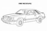 Mustang Coloring 1965 sketch template