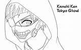 Ghoul Wonder Kaneki sketch template