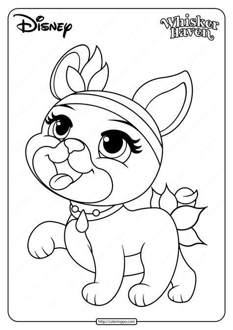 printable palace pets olive  coloring page