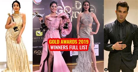 Gold Awards 2019 Full List Of Winners Hina Khan Shraddha Arya And