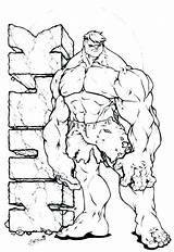 Hulk Incredible Getcolorings sketch template