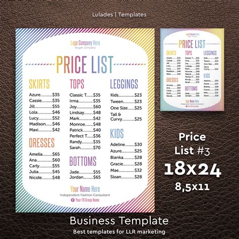 price list    personalize sign custom
