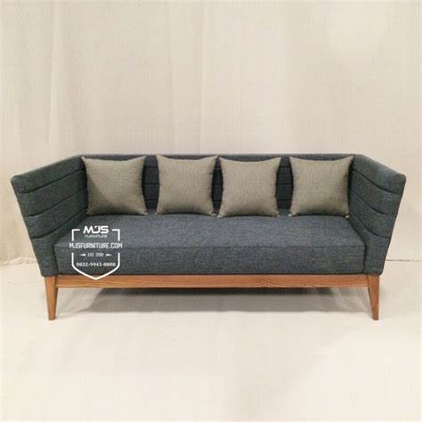 sofa modern jati minimalis longo mjs furniture jepara