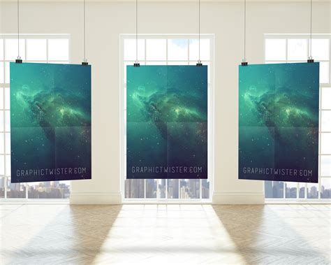 triple poster frame print templates creative market