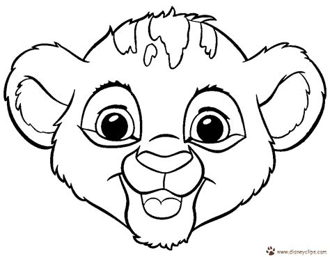 baby lion coloring pages coloring home