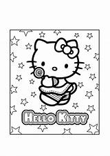Kitty Hello Coloring Pages Cool Print Girls sketch template