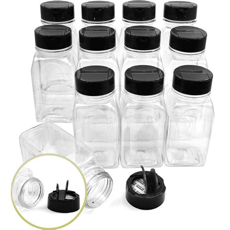 plastic jars  lids  pack clear plastic jars  oz plastic jars