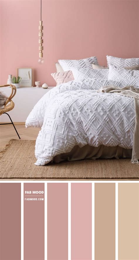 dusty rose  taupe bedroom color scheme