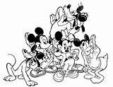 Mickey Mouse Coloring Clubhouse Pages Friends Printable Minnie Sheets Quality High Kids Baby Popular sketch template