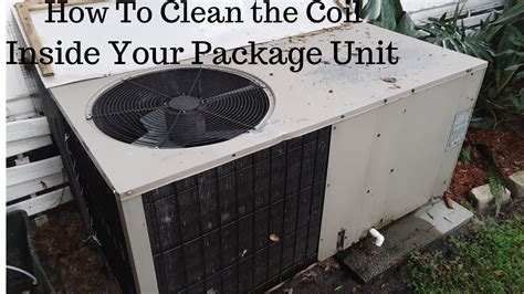 clean  mobile home ac package unit save youtube