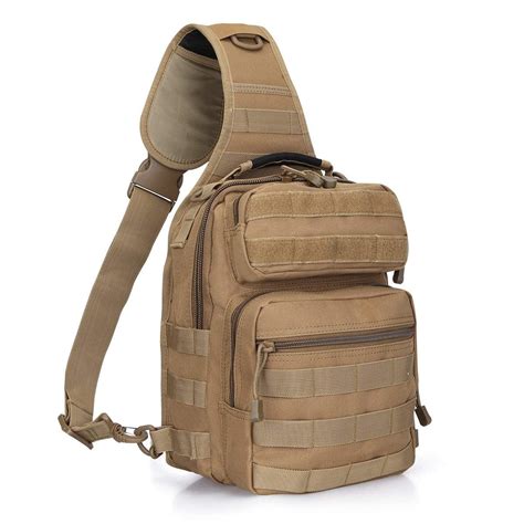 gfree outdoor tactical range edc molle sling backpack military sport daypack shoulder fishing