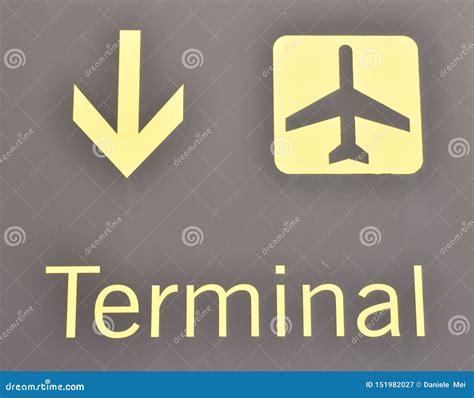 airport terminal sign stock image image  area aviation