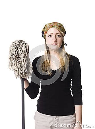 cleaning lady stock photography image