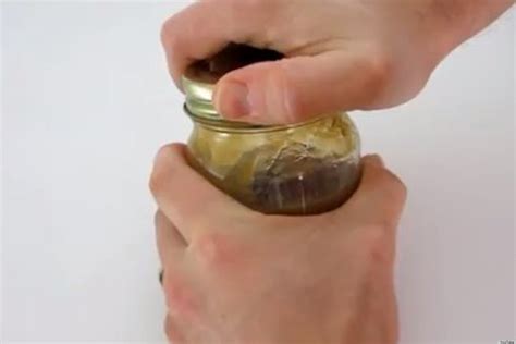 open  jar lid   size easily  duct tape video huffpost