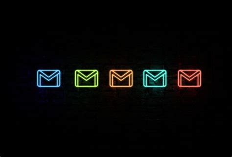gmail neon icons httpsgumroadcomleyal icone application