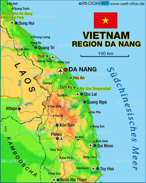 Map Of Vietnam Central Da Nang Region Region In Vietnam