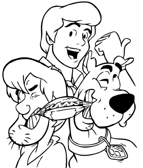 image  scooby doo    color scooby doo kids coloring pages