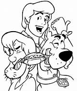 Doo Scooby Coloring Kids Pages Characters Children Gif sketch template