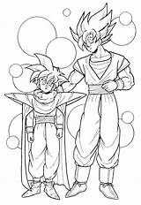 Coloring Gohan Pages Dragon Ball Goku Popular sketch template