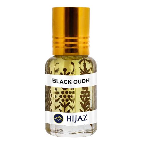 Hijaz Black Oud Perfume Oil For Men Alcohol Free Scented Arabian