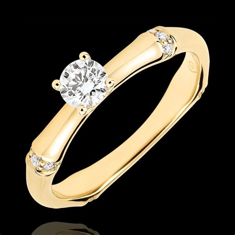 bague de fiancailles jungle sacree diamant  carat  jaune  carats bijoux edenly