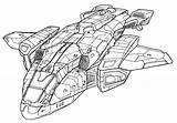 Halo Pelican Dropship Coloring Dibujos Troop Flod Faciles Spaceship Space Raging Taurus Hornet 22h Coloringpagesonly sketch template